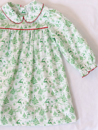 Toile Christmas Dress