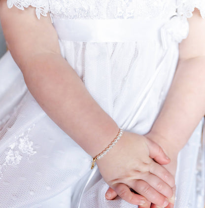 Audrey Gold-Plated Pearl Bracelet