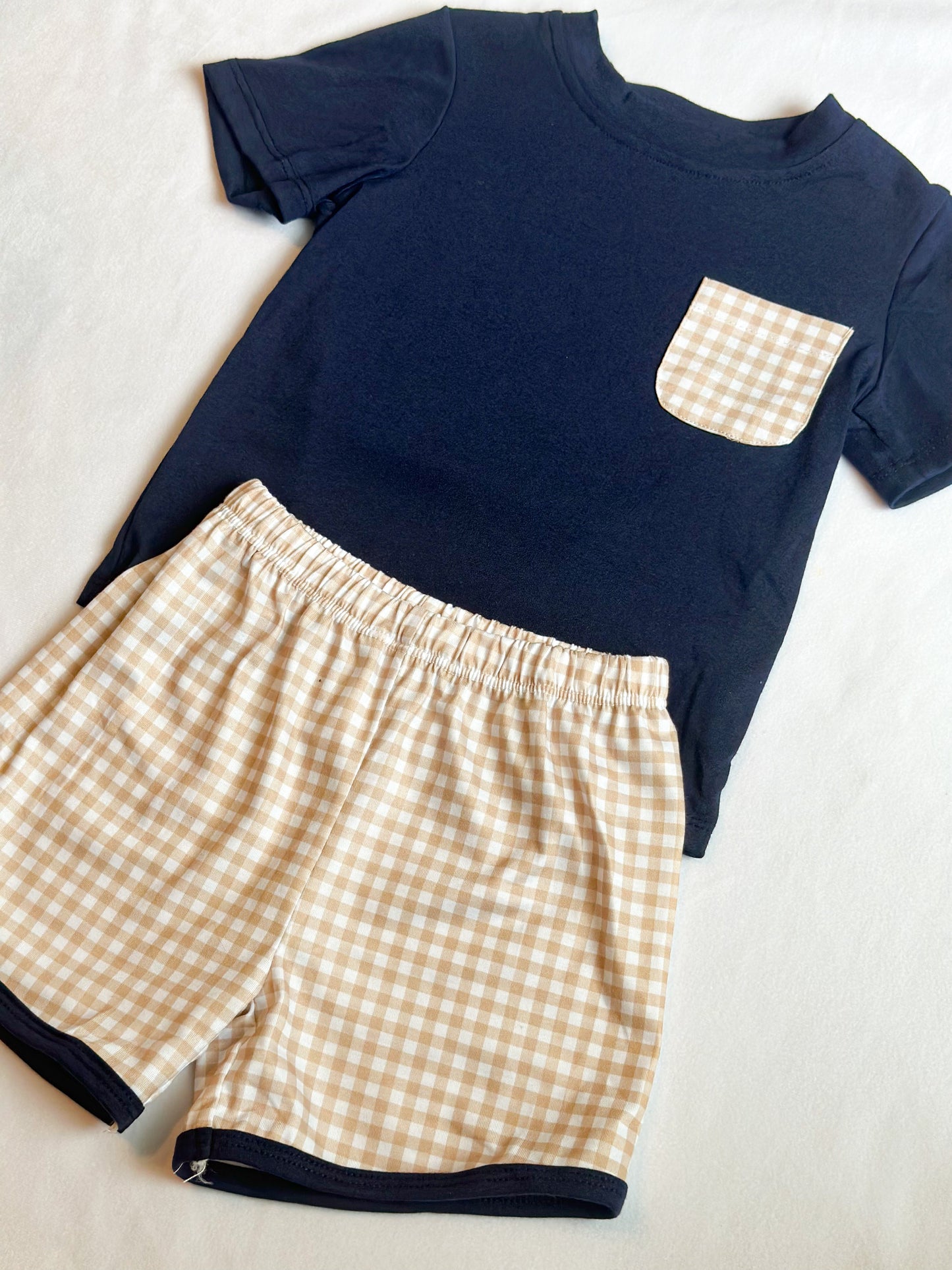 Charlie Gingham Short Set