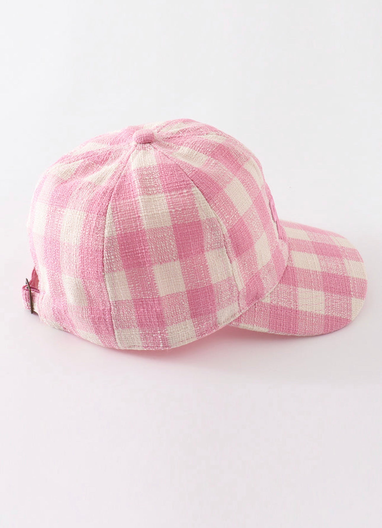 Pink Gingham Bow Hat