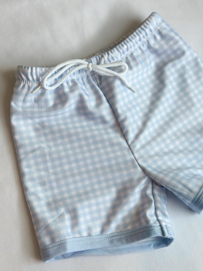 Gabriel Gingham Swim Trunks