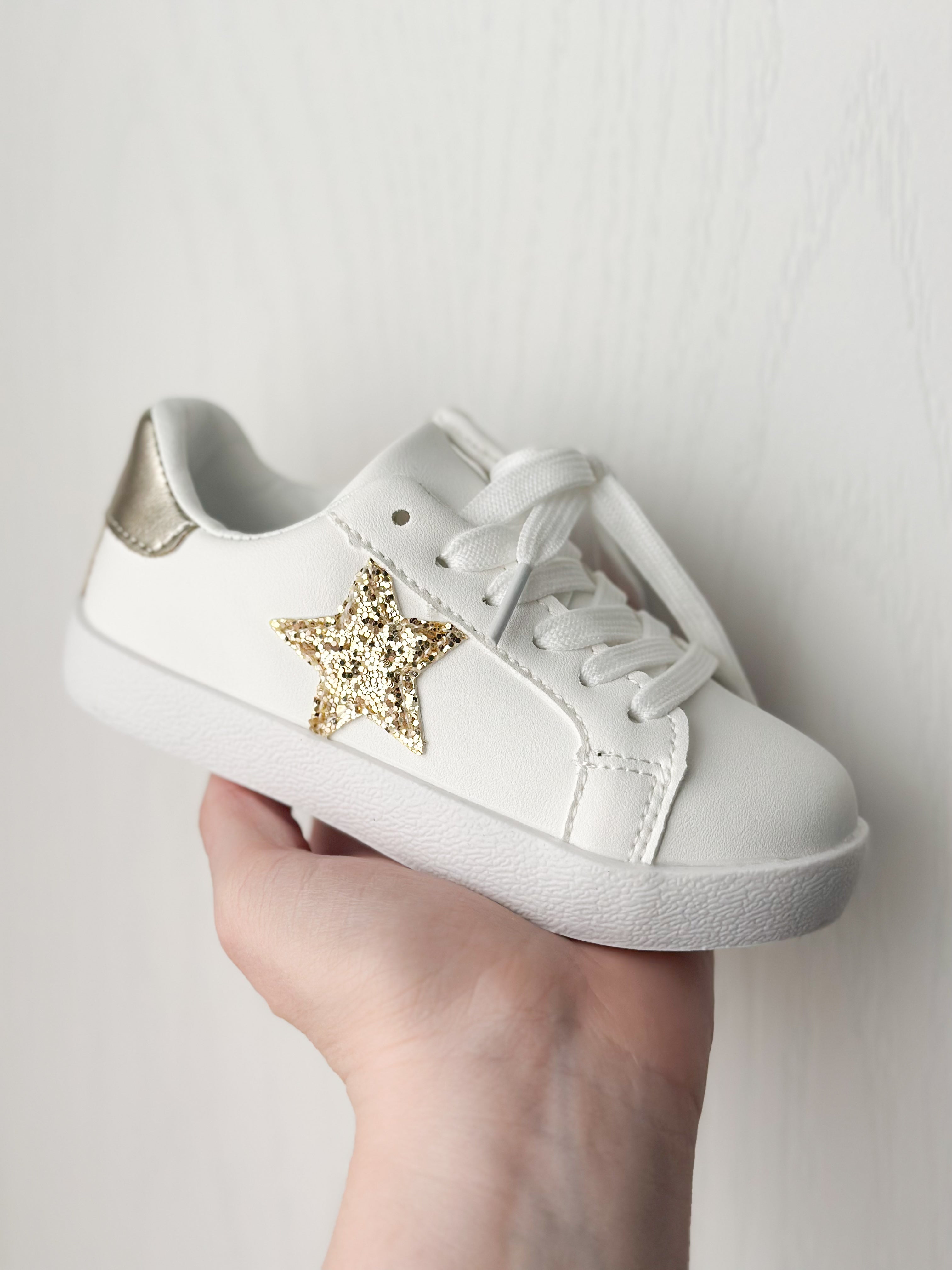 Gold Star Sneakers Gray Children s Boutique