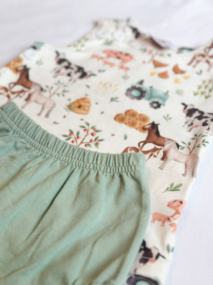 Sage Farm Animal Diaper Set