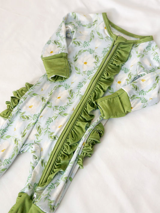 Magnolia Bamboo Ruffle Romper