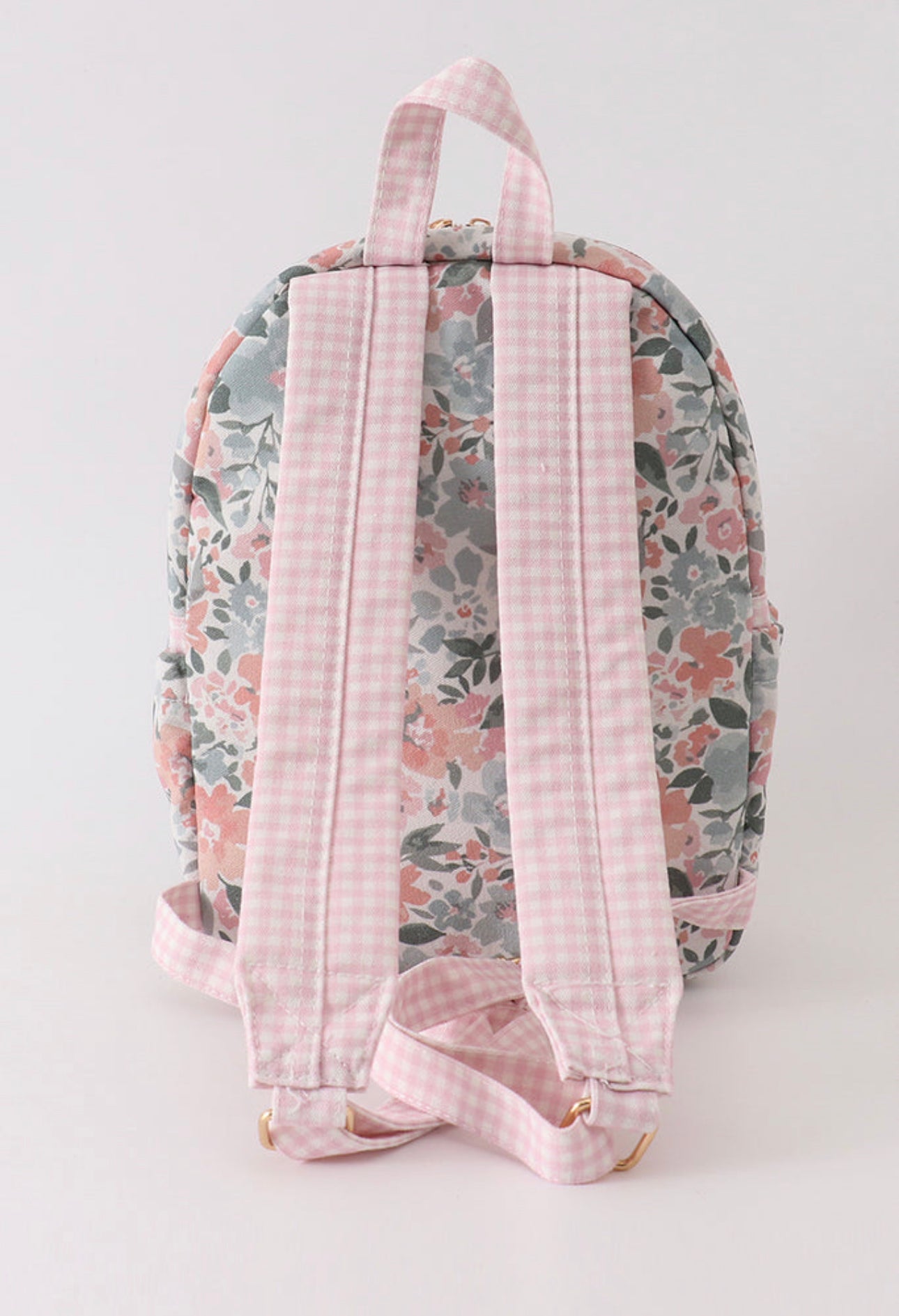 Sage Floral + Gingham Backpack