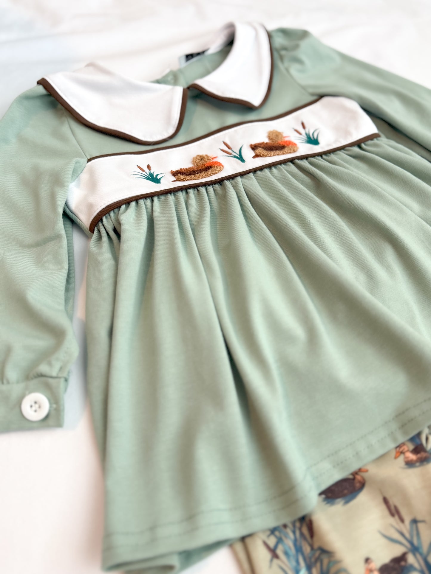 Girls Sage Mallard Pant Set