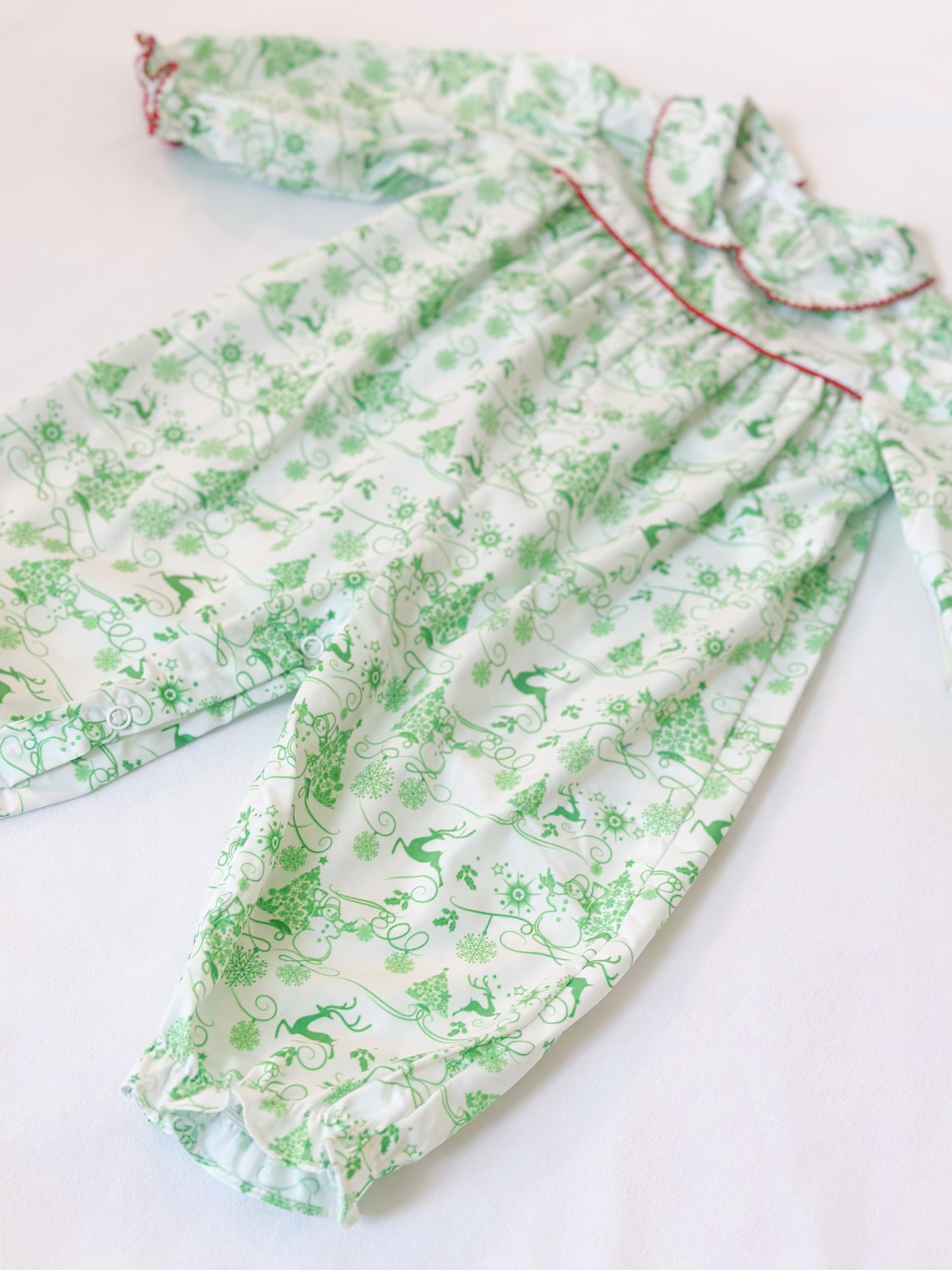 Toile Christmas Romper