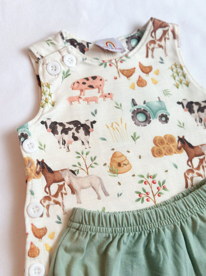 Sage Farm Animal Diaper Set