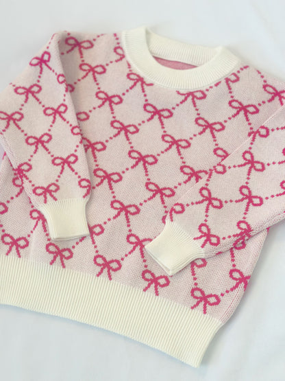 The Pink Bow Sweater