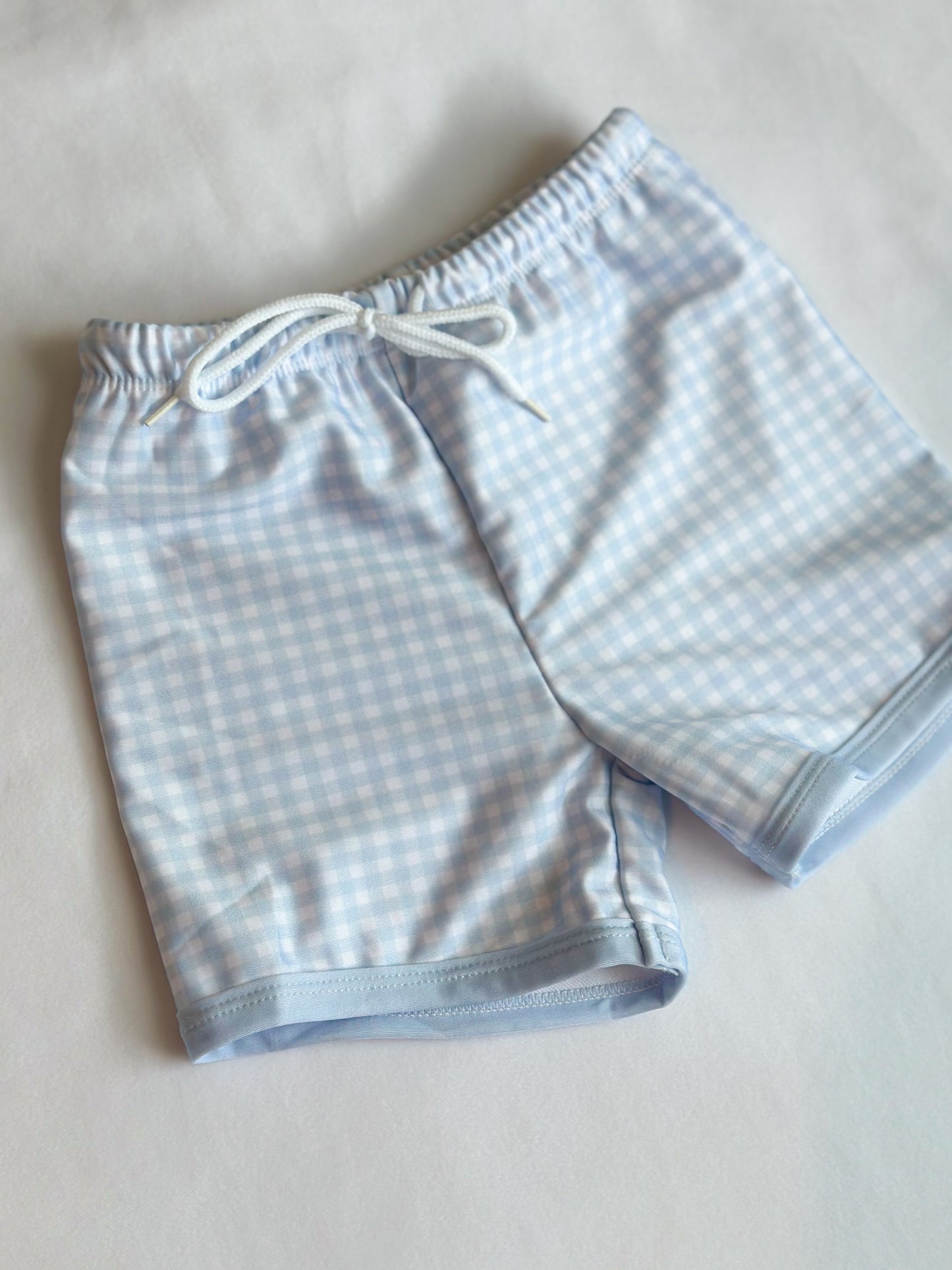 Gabriel Gingham Swim Trunks