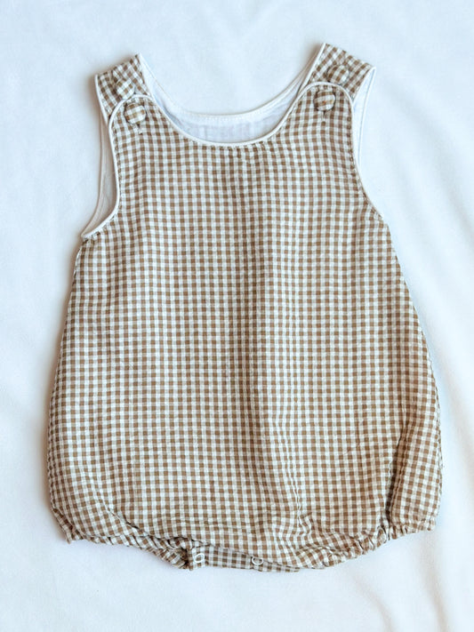 Tan Gingham Bubble