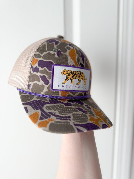 Youth Fighting Tiger Trucker Hat