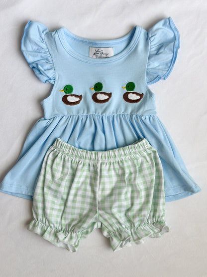 Duck Trio Girls Short Set