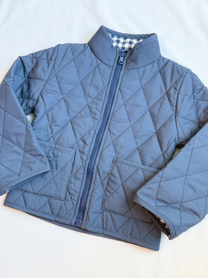 Weston Navy Quilted Coat