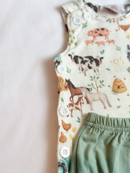 Sage Farm Animal Diaper Set